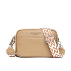 Mavie crossbody tas van soepel leder met strak silhouet