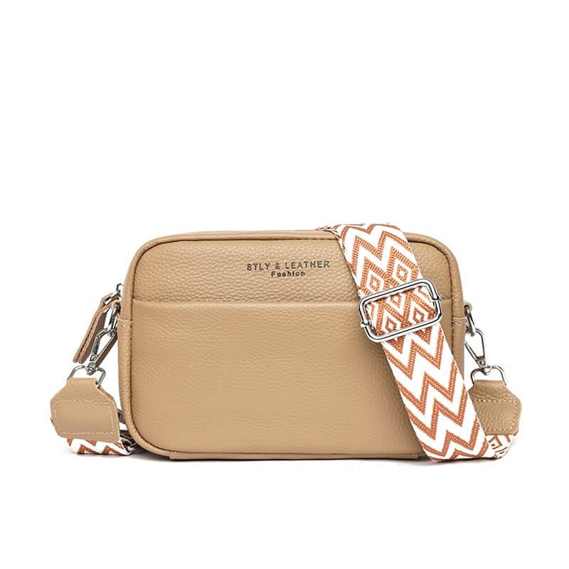 Mavie crossbody tas van soepel leder met strak silhouet
