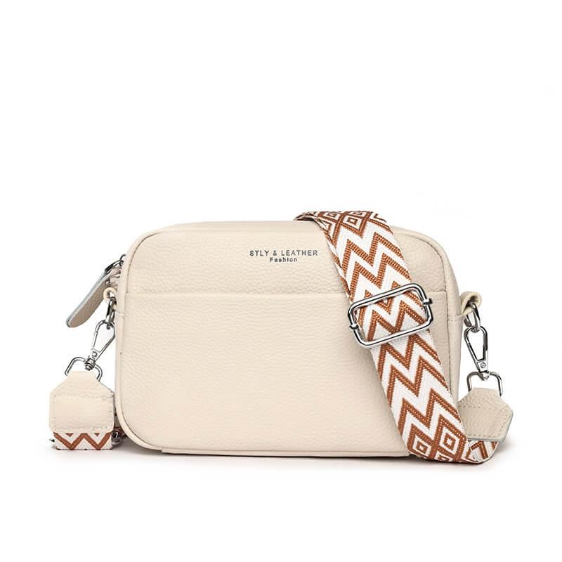 Mavie crossbody tas van soepel leder met strak silhouet