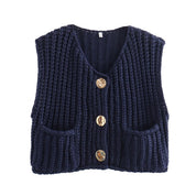 Madelin | Vest met Chunky Knit Textuur