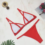 Sora bikini set met verstelbare bandjes en gekruiste rug voor dames