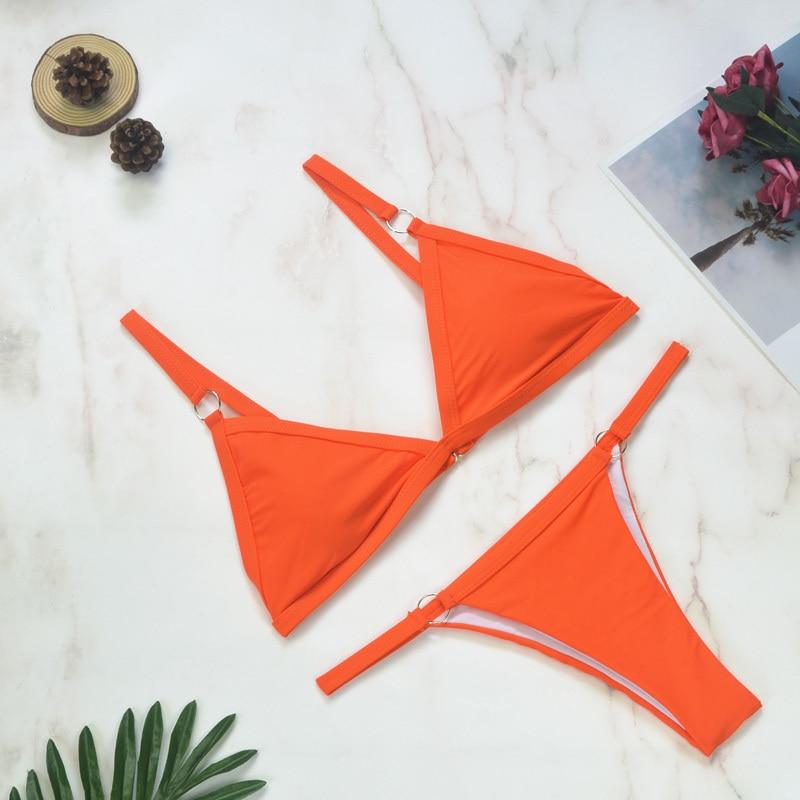 Sora bikini set met verstelbare bandjes en gekruiste rug voor dames