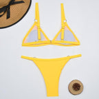 Sora bikini set met verstelbare bandjes en gekruiste rug voor dames