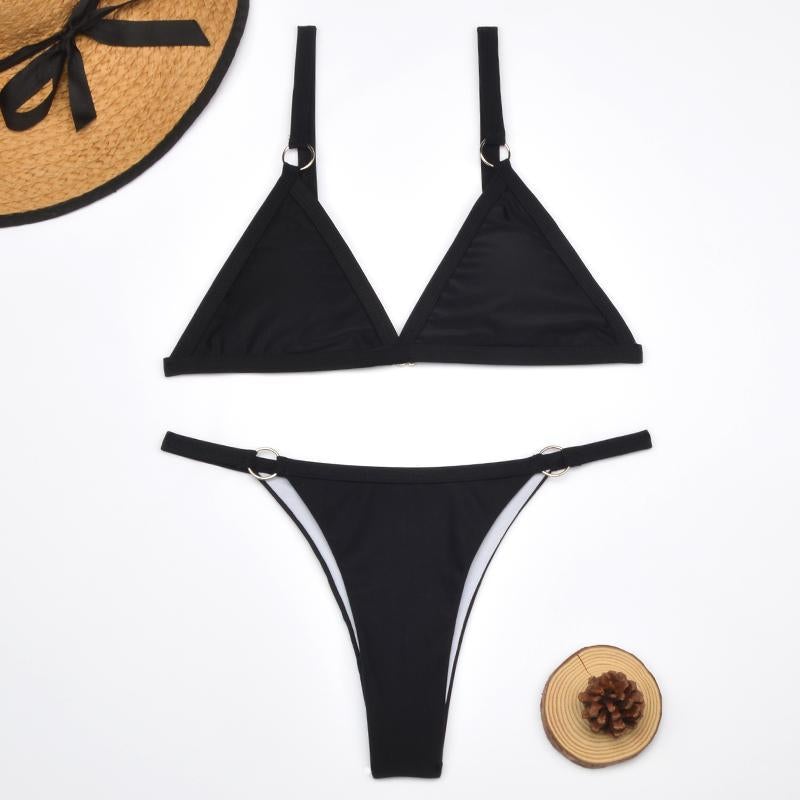 Sora bikini set met verstelbare bandjes en gekruiste rug voor dames