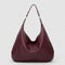 Schoudertas rood leer front view