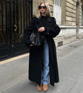 Jacquelynn | Klassieke Lange Trenchcoat Design en Ceintuur