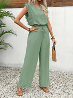 Dames Co-ord Set Kanten details Relaxed fit