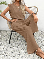 Dames Co-ord Set Kanten details Relaxed fit