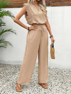 Dames Co-ord Set Kanten details Relaxed fit
