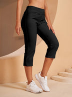 Broek Dames Capri Stretch Slim Stretchstof – Vorana