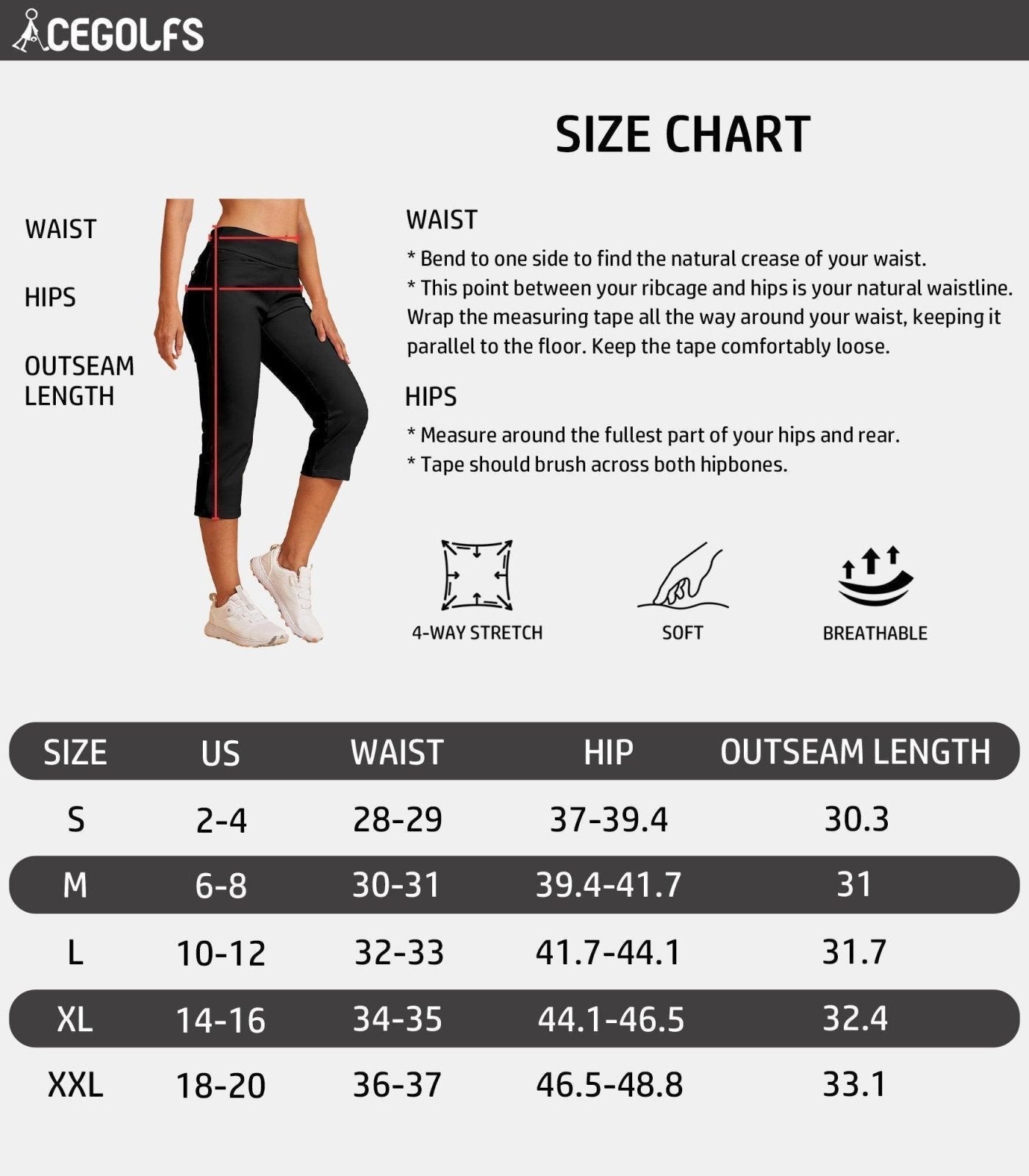 Broek Dames Capri Stretch Slim Stretchstof – Vorana