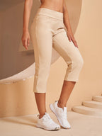 Broek Dames Capri Stretch Slim Stretchstof – Vorana