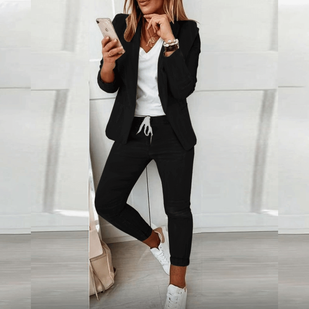 Dames Blazer Set Casual Chic – Vorana