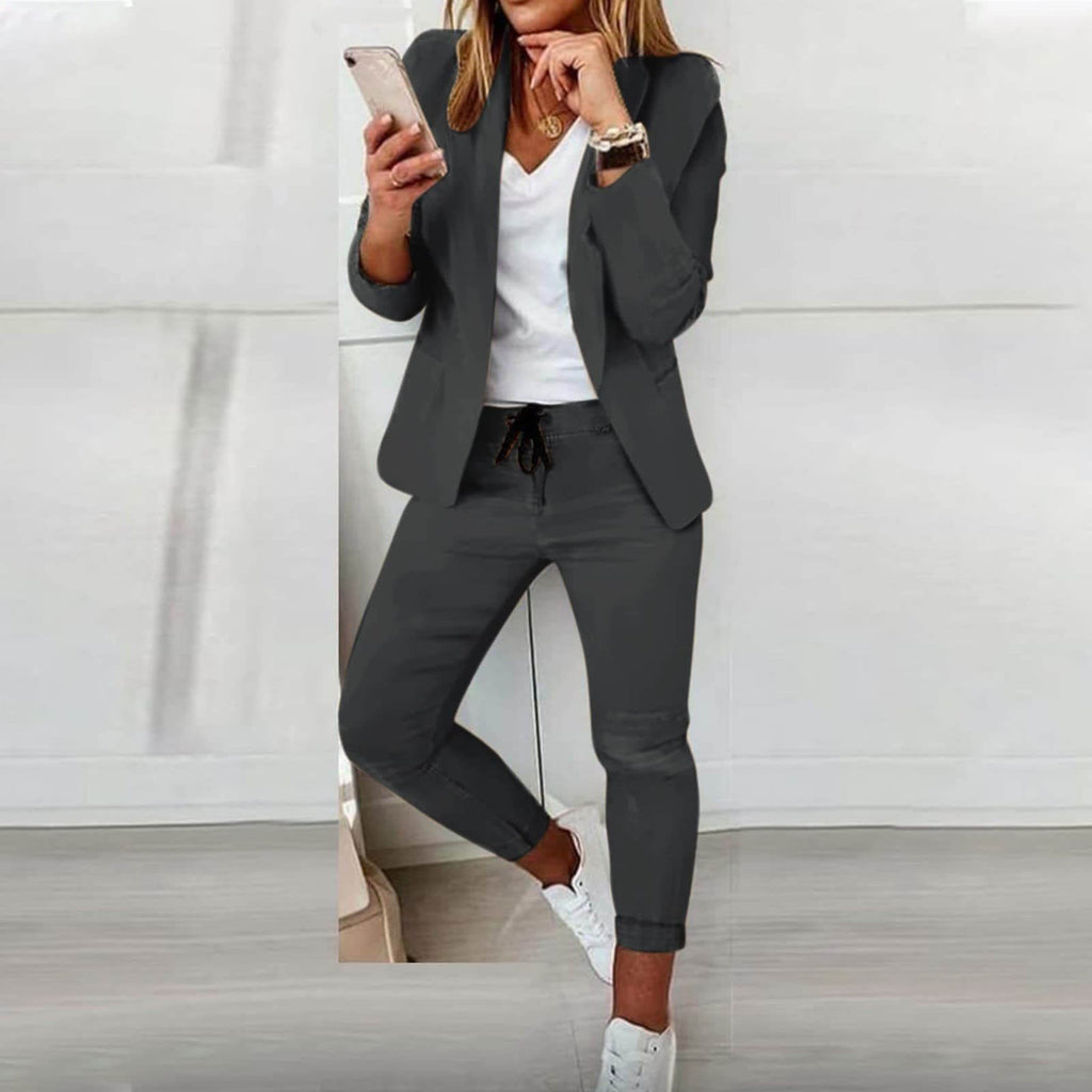 Dames Blazer Set Casual Chic – Vorana