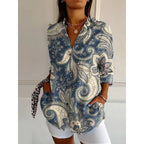 Dames Blouse Bloemenprint Casual – Vorana