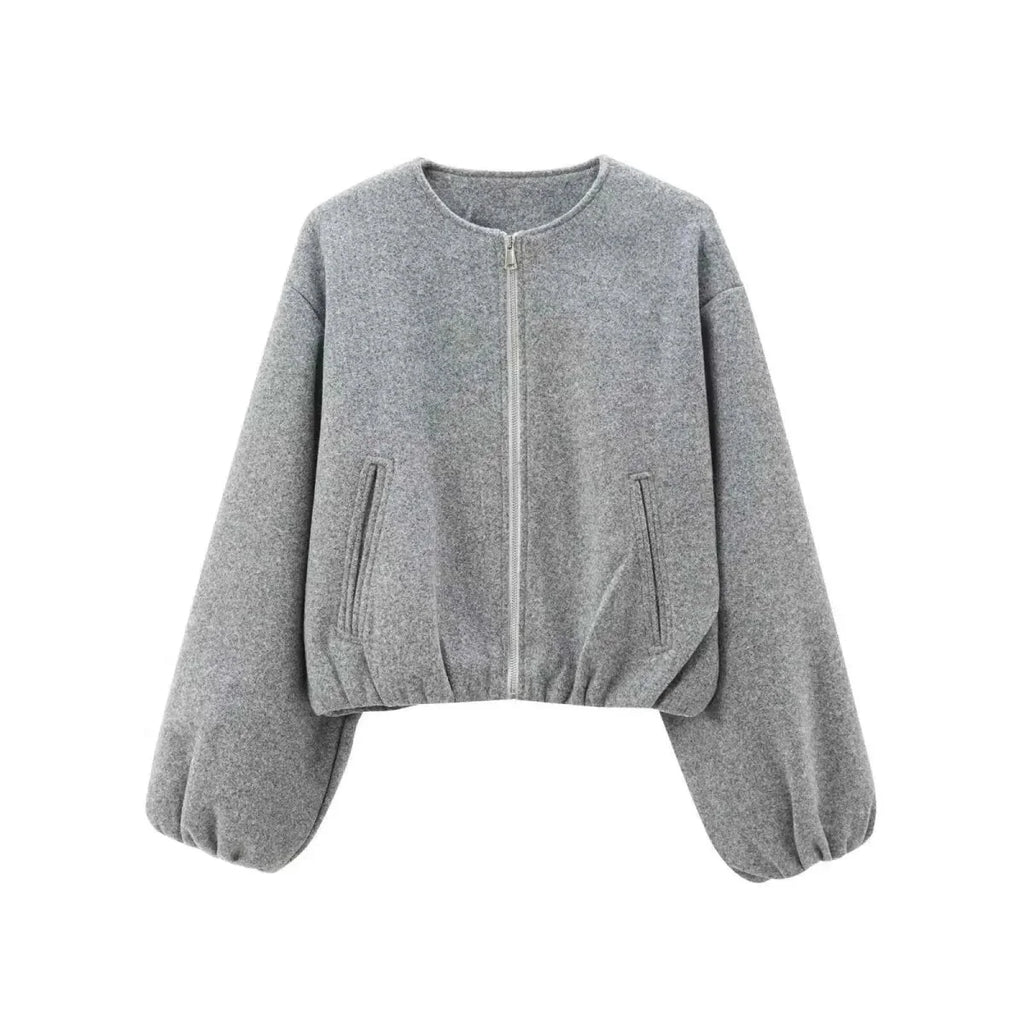 Dames Bomberjas Ritssluiting Casual – Vorana