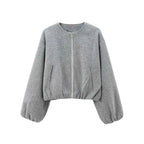 Dames Bomberjas Ritssluiting Casual – Vorana