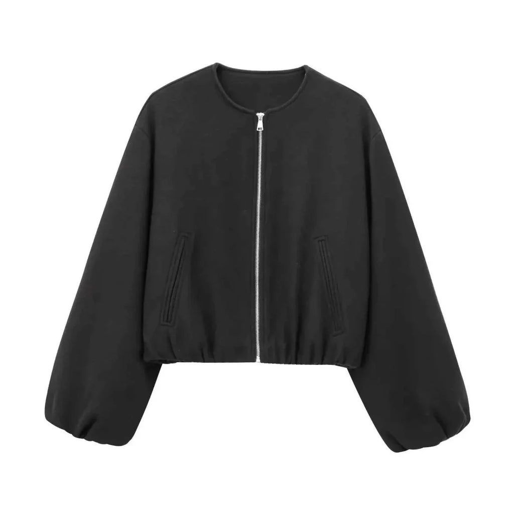 Dames Bomberjas Ritssluiting Casual – Vorana