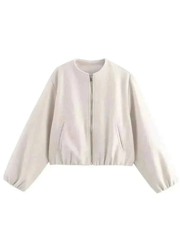 Dames Bomberjas Ritssluiting Casual – Vorana
