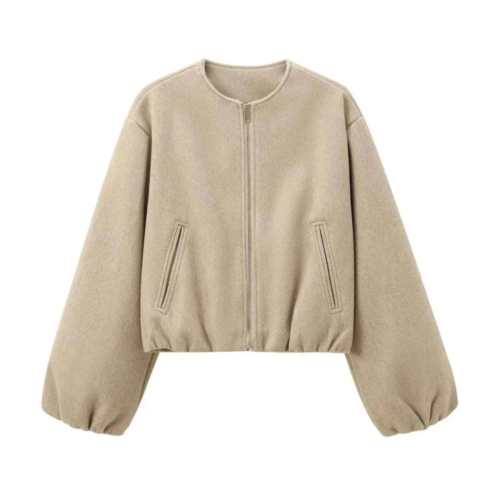 Dames Bomberjas Ritssluiting Casual – Vorana