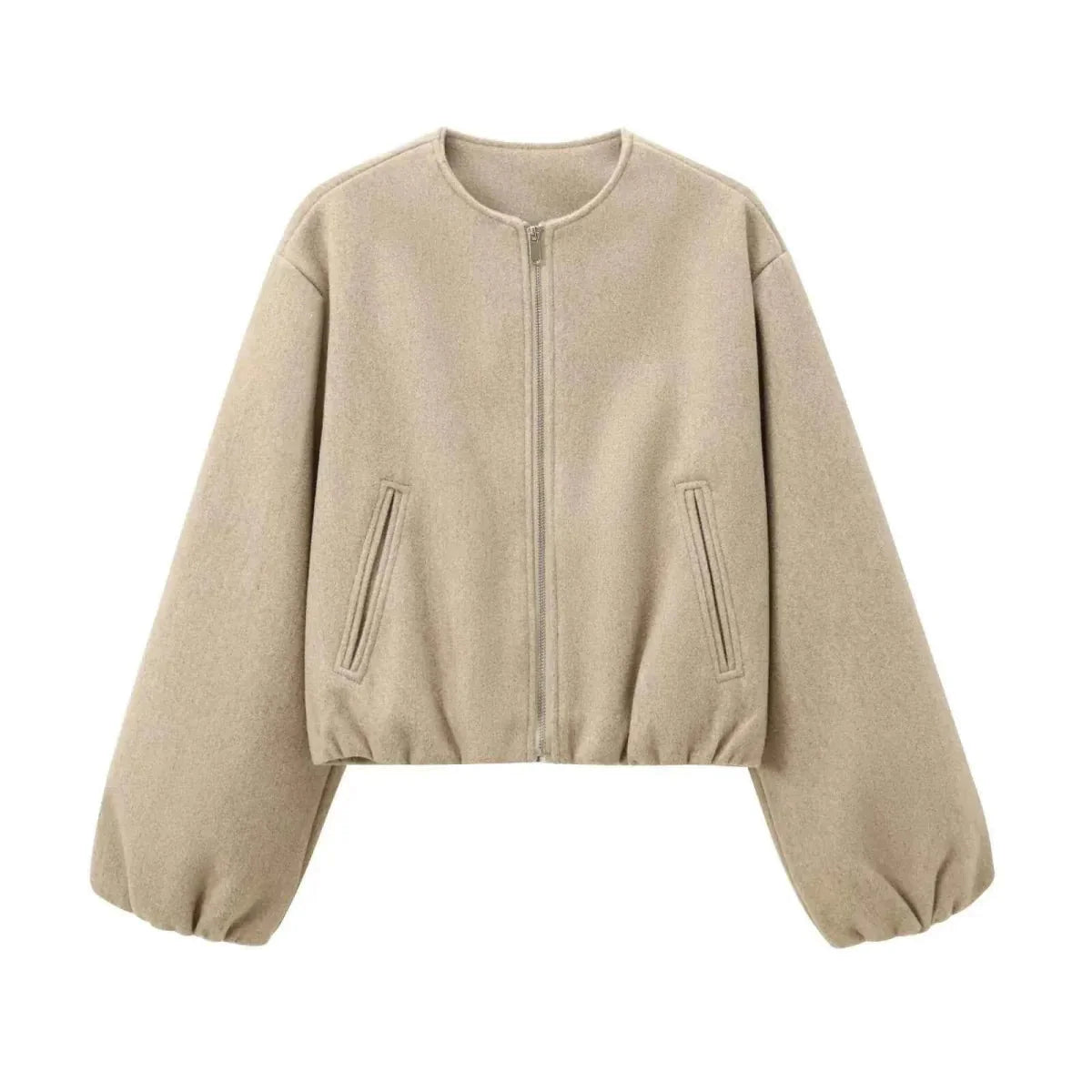 Dames Bomberjas Ritssluiting Casual – Vorana
