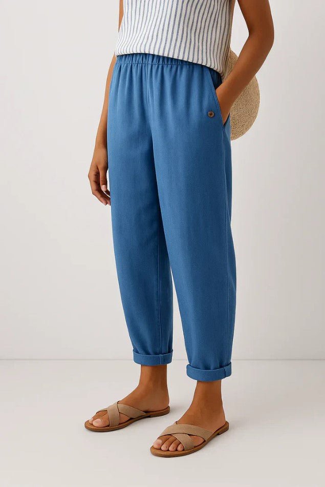 Dames Broek klassieke rechte pijp mid-rise taille – Vorana