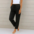 Dames Broek Wijde pijpen luchtige weving Zomer Relaxed Fit – Vorana