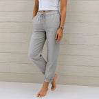 Dames Broek Wijde pijpen luchtige weving Zomer Relaxed Fit – Vorana