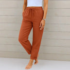 Dames Broek Wijde pijpen luchtige weving Zomer Relaxed Fit – Vorana