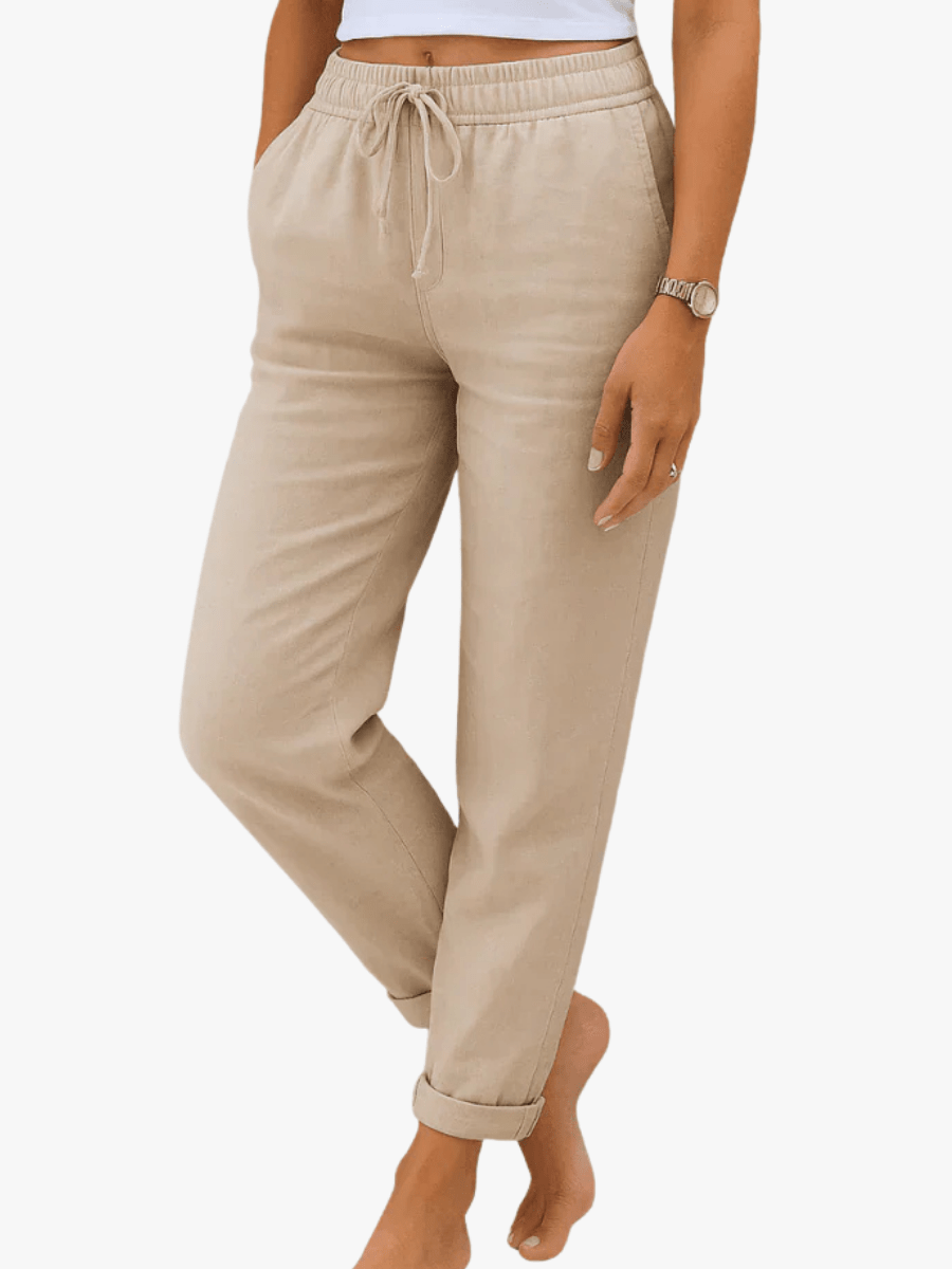 Dames Broek Wijde pijpen luchtige weving Zomer Relaxed Fit – Vorana