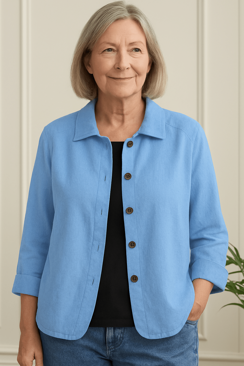 Dames Cardigan knoopsluiting ademend – Vorana