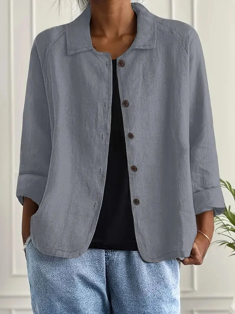 Dames Cardigan knoopsluiting ademend – Vorana