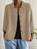 Dames Cardigan knoopsluiting ademend – Vorana
