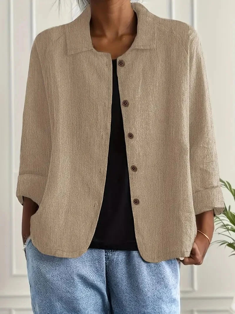 Dames Cardigan knoopsluiting ademend – Vorana