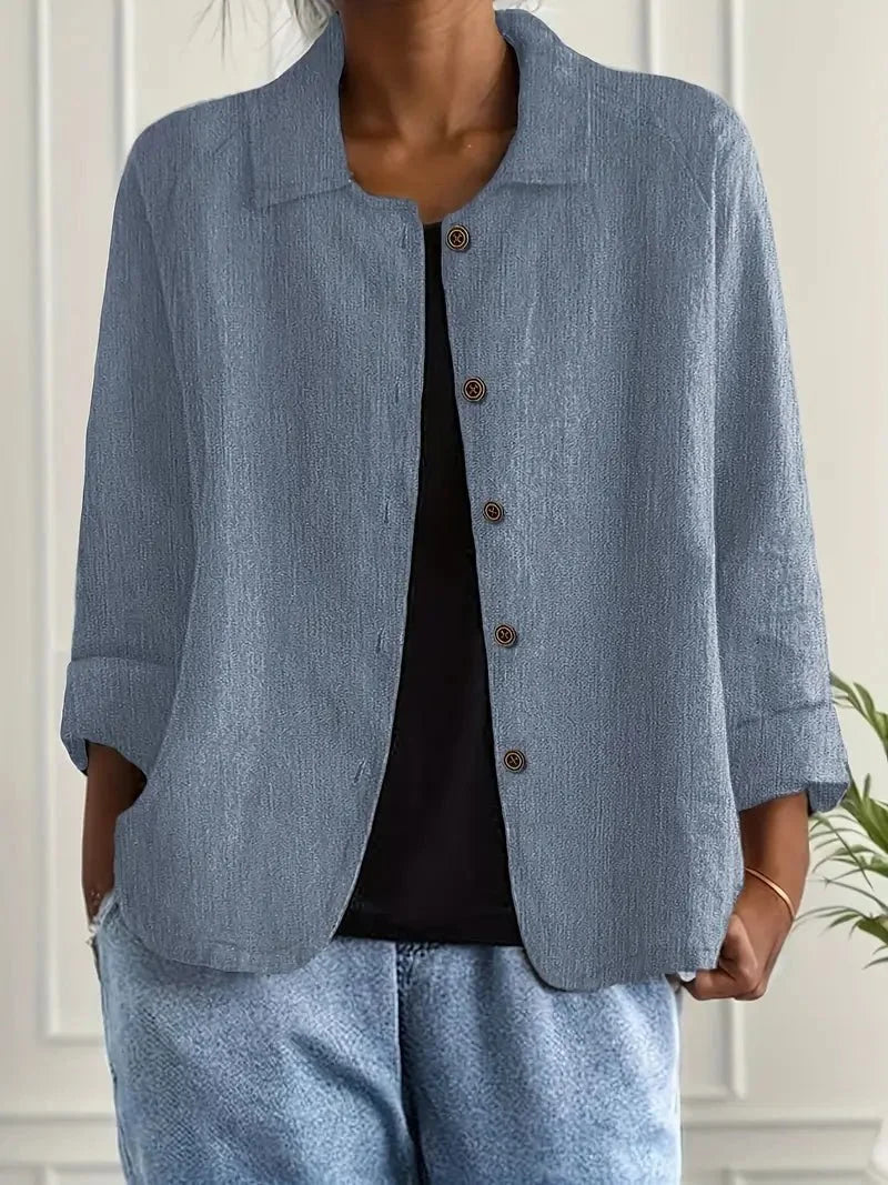 Dames Cardigan knoopsluiting ademend – Vorana