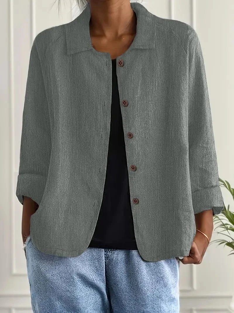 Dames Cardigan knoopsluiting ademend – Vorana