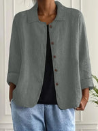 Dames Cardigan knoopsluiting ademend – Vorana