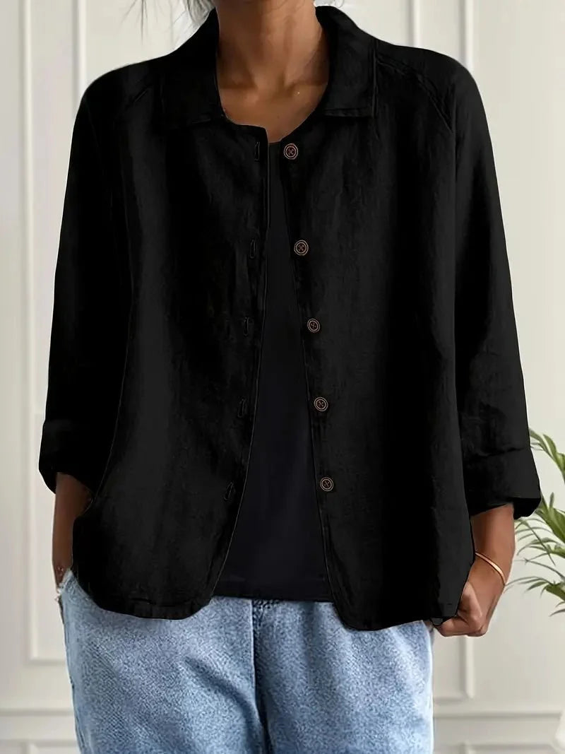 Dames Cardigan knoopsluiting ademend – Vorana