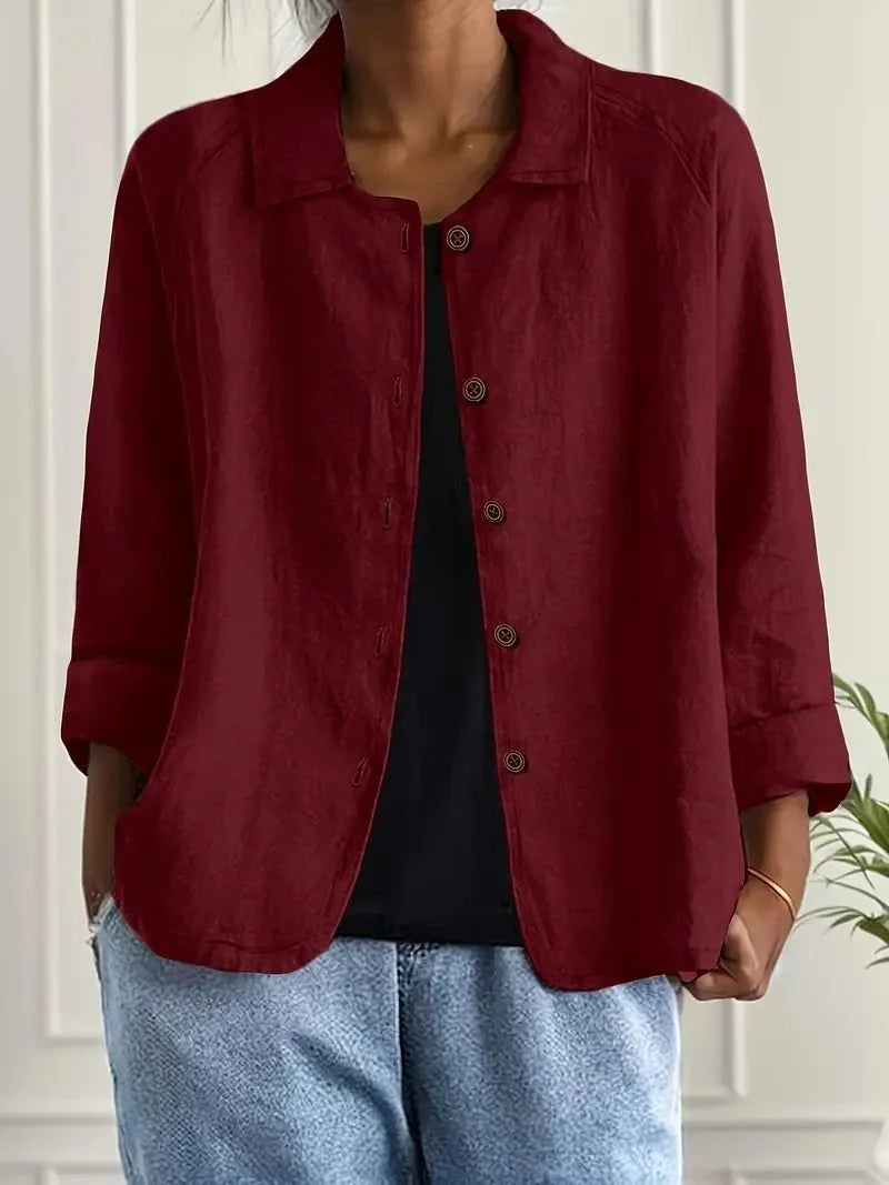 Dames Cardigan knoopsluiting ademend – Vorana