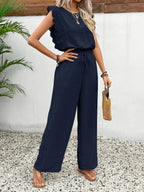 Dames Co-ord Set Kanten details Relaxed fit – Vorana