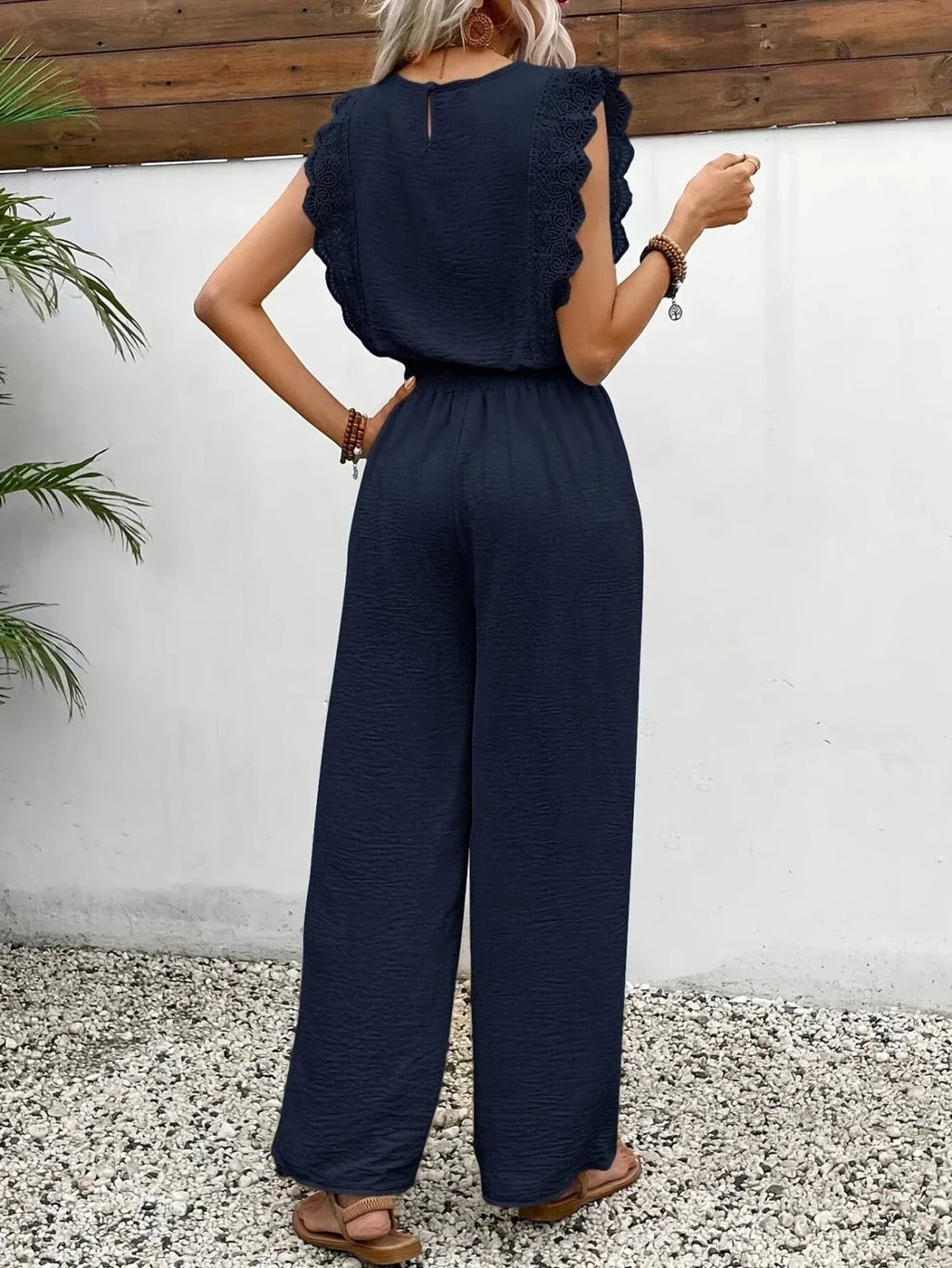Dames Co-ord Set Kanten details Relaxed fit – Vorana