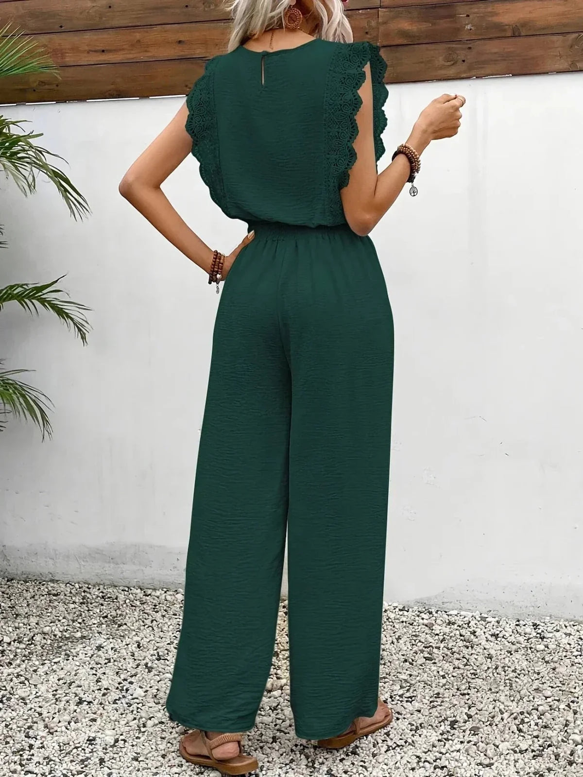 Dames Co-ord Set Kanten details Relaxed fit – Vorana