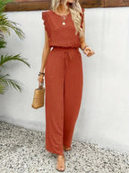 Dames Co-ord Set Kanten details Relaxed fit – Vorana