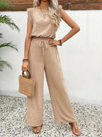 Dames Co-ord Set Kanten details Relaxed fit – Vorana