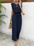 Dames Co-ord Set Kanten details Relaxed fit – Vorana