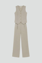 Dames Co-ord Set V-hals waistcoat – Vorana