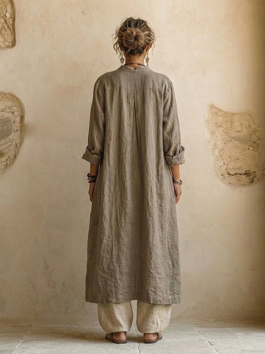 Dames Co-ord Set Zomer Wijd Linnen – Vorana