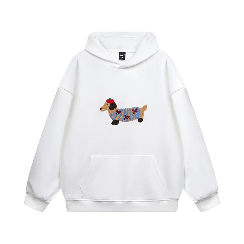 Dames Hoodie Oversized Borduurdetails – Vorana