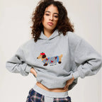 Dames Hoodie Oversized Borduurdetails – Vorana