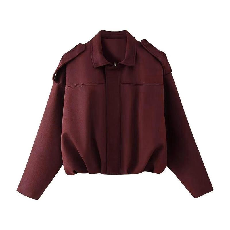 Dames Jas Gevoerd Ritssluiting bomber – Vorana